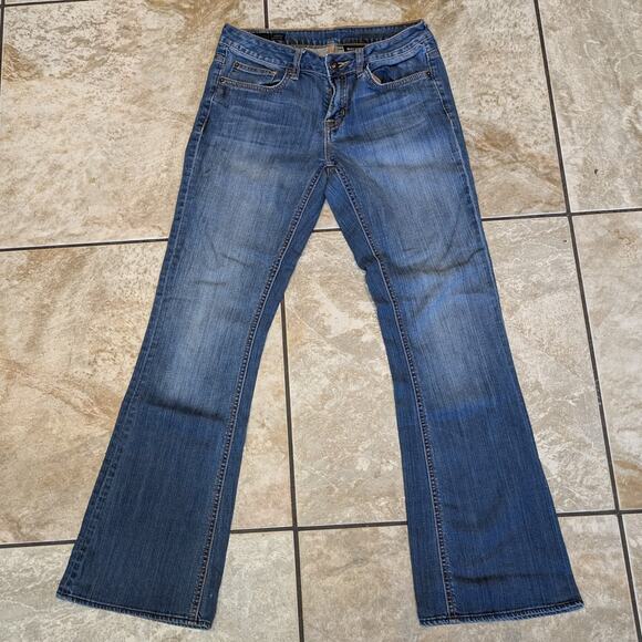 Buffalo David Bitton Womens Size 27 Denim Blue Jeans Stretch Boot Cut Reg Rise - Picture 1 of 11